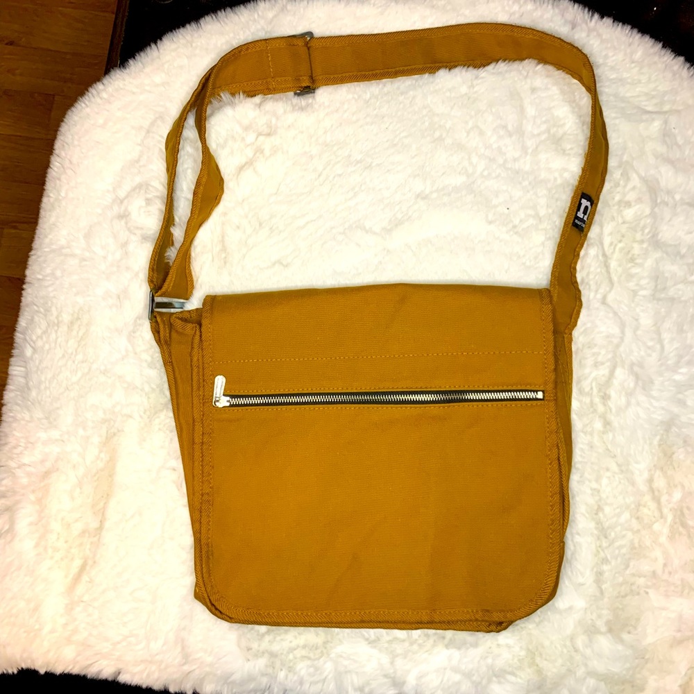 Brand new Marimekko Messenger Shoulder bag (unisex) mustard yellow color